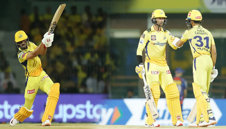 IPL 2023 Chennai Super Kings set a target of 218 runs to Lucknow Super Giants